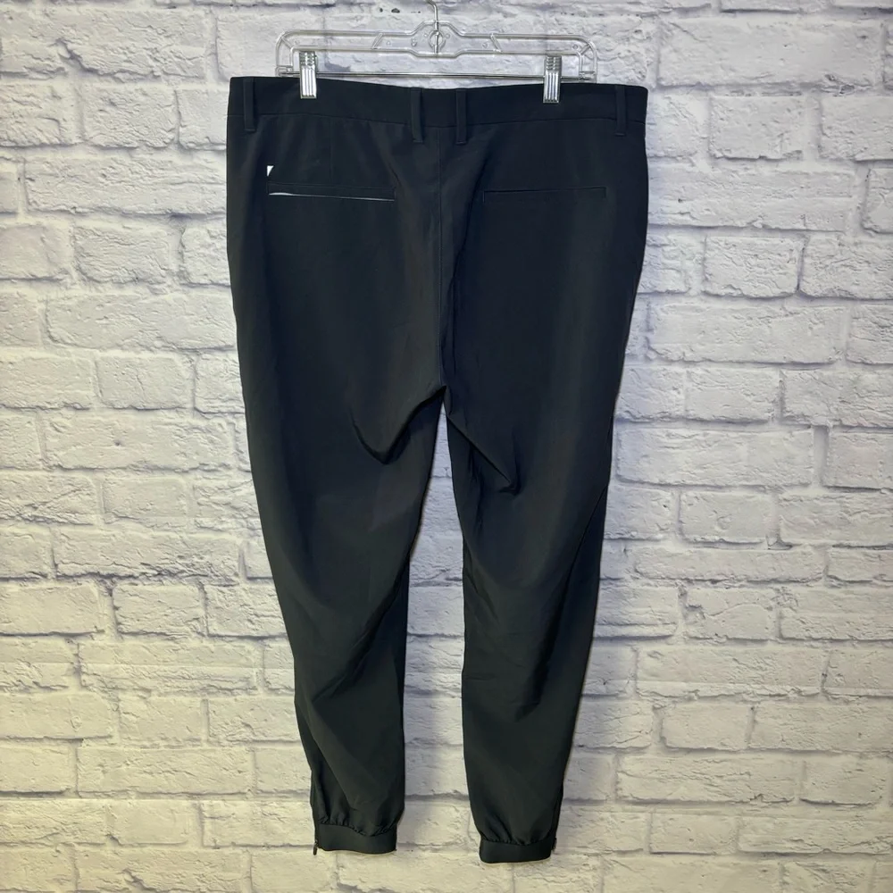 Primo Golf Mens 36 Regular Jogger Pants Performance Tapered Zip Ankle Gray